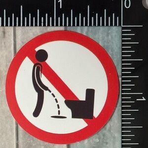 🌀10/$10🌀 Funny Warning Sign Reusable Waterproof Vinyl Sticker Decal